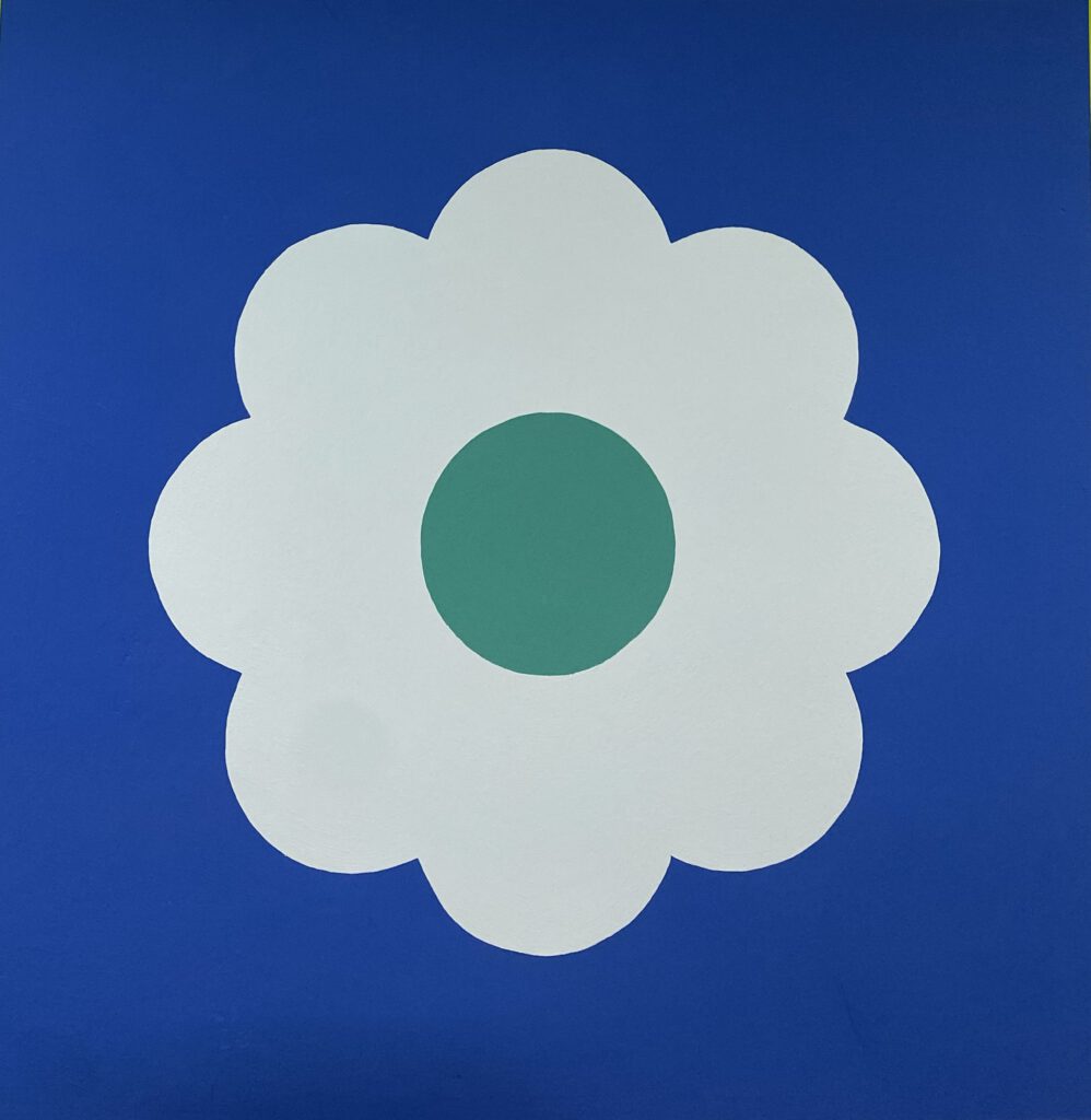 blume blauer hintergrund